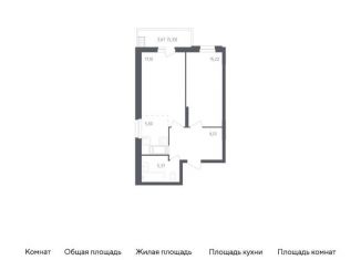 1-ком. квартира на продажу, 55.1 м2, посёлок Жилино-1, жилой комплекс Егорово Парк, к3, ЖК Егорово Парк