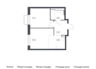Продажа 1-комнатной квартиры, 37.3 м2, Московская область, жилой комплекс Квартал Строгино, к2