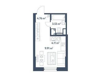 Продажа квартиры студии, 22.3 м2, Москва, жилой комплекс Светлый Мир Станция Л, к27, метро Братиславская