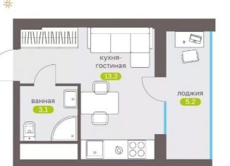 Продам однокомнатную квартиру, 21.3 м2, Ставропольский край