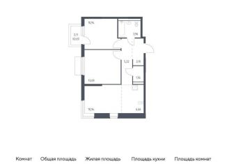 2-ком. квартира на продажу, 56.4 м2, Московская область