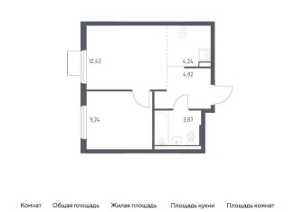 Продажа однокомнатной квартиры, 34.7 м2, Московская область, жилой комплекс Горки Парк, 6.2