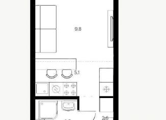 Продам квартиру студию, 20.1 м2, Москва, Открытое шоссе, 18Ак1, ЖК Лосиноостровский Парк