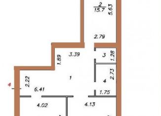 2-комнатная квартира на продажу, 80.8 м2, Вологодская область