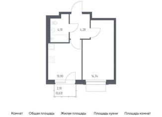 Продам однокомнатную квартиру, 34.7 м2, поселение Кокошкино, жилой комплекс Новое Внуково, к31