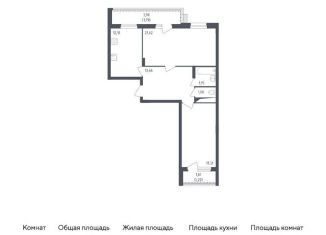 Продажа 2-комнатной квартиры, 75 м2, посёлок Жилино-1, 2-й квартал, 1