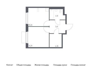 Продам 1-комнатную квартиру, 35.6 м2, Москва, жилой комплекс Новое Внуково, к32