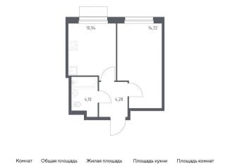Продается 1-ком. квартира, 34 м2, Москва, жилой комплекс Новое Внуково, к32