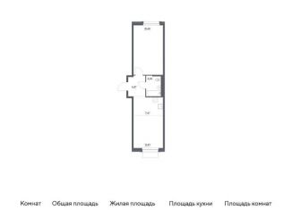 Продается 1-ком. квартира, 48.3 м2, поселение Кокошкино, жилой комплекс Новое Внуково, к31