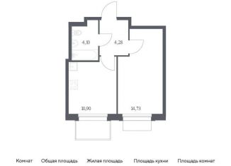 Продам однокомнатную квартиру, 34 м2, Москва, жилой комплекс Новое Внуково, к31