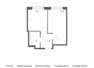 Продается 1-комнатная квартира, 34 м2, Москва, жилой комплекс Новое Внуково, к32