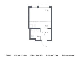 Квартира на продажу студия, 22.8 м2, поселение Кокошкино, жилой комплекс Новое Внуково, к31