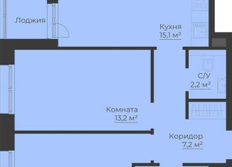 Продам 2-комнатную квартиру, 57.6 м2, Рыбинск