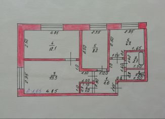 Продаю 3-ком. квартиру, 50.7 м2, рабочий посёлок Вышков, улица Клубная Площадь, 11