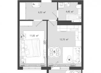 Продажа 2-комнатной квартиры, 40 м2, Томск, ЖК Войков, улица Войкова, 51с6