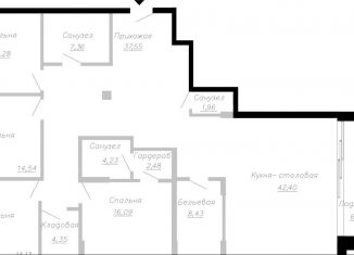 Продажа четырехкомнатной квартиры, 171.7 м2, Тольятти, Центральная площадь