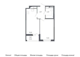 Продается 1-комнатная квартира, 40.2 м2, Санкт-Петербург, метро Проспект Ветеранов