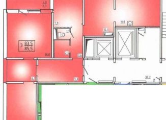 Продаю 3-комнатную квартиру, 85.5 м2, Красноярский край, Соколовская улица, 58