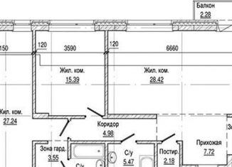 Продается 3-комнатная квартира, 109 м2, Новосибирск, Дачное шоссе, 20к12В, ЖК Флора и Фауна