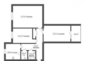 Продажа 3-комнатной квартиры, 68 м2, Колпино, Загородная улица, 48к3