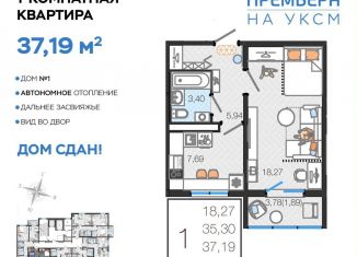 Продается однокомнатная квартира, 37.2 м2, Ульяновск, улица Посёлок УКСМ