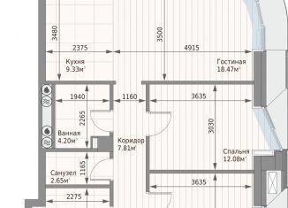 Продаю двухкомнатную квартиру, 76.9 м2, Татарстан