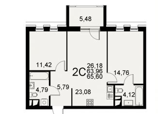 Продается 2-комнатная квартира, 65.6 м2, Тула, Хлебная площадь, Центральный территориальный округ