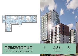 1-ком. квартира на продажу, 49 м2, Пермский край, улица Дзержинского, 29Б