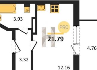 Квартира на продажу студия, 21.8 м2, Воронеж, Центральный район