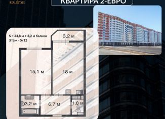 Продажа 1-комнатной квартиры, 44.8 м2, городской посёлок Янино-1, Заводская улица, 18к2