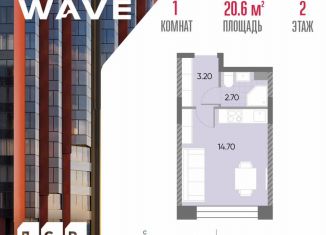 Продаю квартиру студию, 20.6 м2, Москва, метро Борисово