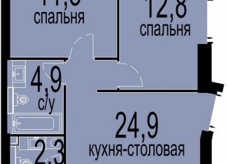 2-комнатная квартира на продажу, 63.3 м2, Москва, метро Академическая, Севастопольский проспект, 22А