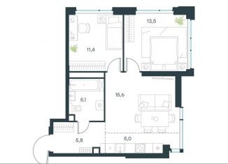 Продам 3-комнатную квартиру, 56.4 м2, Москва, район Очаково-Матвеевское