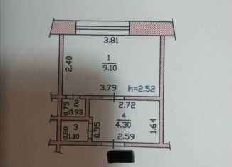 Продам квартиру студию, 15 м2, Чебоксары, Молодёжный переулок