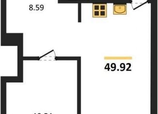 Продам 1-комнатную квартиру, 49.9 м2, Воронеж, Коминтерновский район