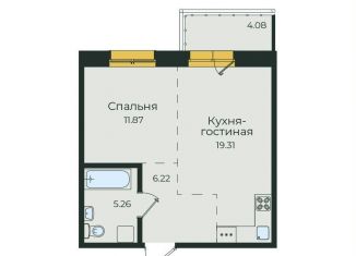 Однокомнатная квартира на продажу, 46.7 м2, Иркутск, улица Пискунова, 134, Октябрьский округ