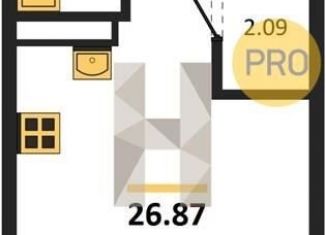 Квартира на продажу студия, 26.9 м2, Воронеж, Коминтерновский район