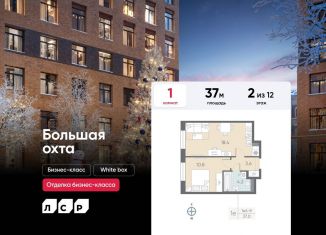 Продается 1-ком. квартира, 37 м2, Санкт-Петербург, метро Ладожская