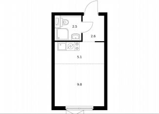 Продам квартиру студию, 20 м2, Москва, Южнопортовый район, жилой комплекс Первый Дубровский, 1.2