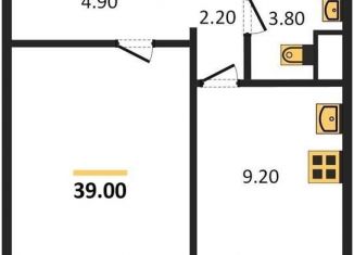 Продам 1-ком. квартиру, 39 м2, Воронеж, Левобережный район