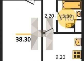 Продажа 1-комнатной квартиры, 38.3 м2, Воронеж, Левобережный район