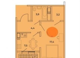 Продаю 1-комнатную квартиру, 38.2 м2, Улан-Удэ