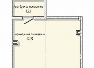 Продам помещение свободного назначения, 49.13 м2, Нальчик, улица Байсултанова, 28, район Затишье