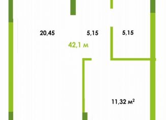 Продам 1-комнатную квартиру, 42.1 м2, Астрахань, Ленинский район