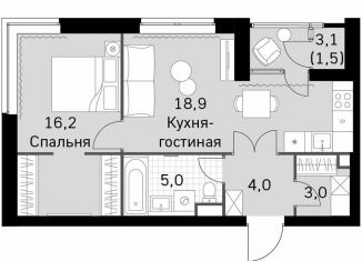 Продажа 1-ком. квартиры, 48.6 м2, Москва, район Покровское-Стрешнево, Строительный проезд, 9с9