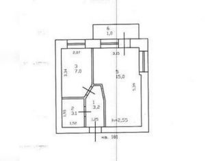 Продам 1-комнатную квартиру, 28.3 м2, Казань, улица Серова, 35, Московский район