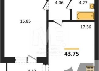 Продажа однокомнатной квартиры, 43.8 м2, Калининград