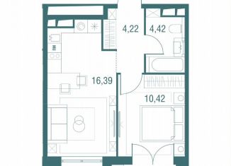 Продаю однокомнатную квартиру, 36.4 м2, Одинцово