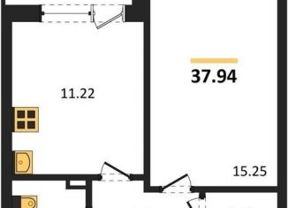 Продам 1-комнатную квартиру, 37.9 м2, Воронеж, Центральный район