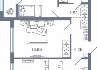 Продается 2-ком. квартира, 54 м2, Самарская область